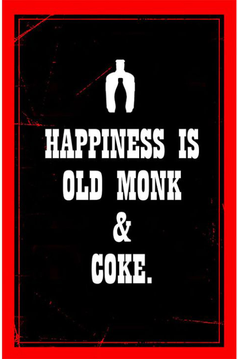 Happiness-Is-Old-Monk-And-Coke-Poster
